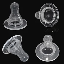 

3Pcs Newborn Baby Breast-feeding Pacifier Silicone Calibre for Different Milk Bottle Mommy Breast-milk Feeding Pacifier
