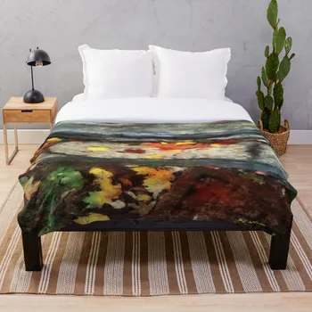 

Drop Shipping Printed Throw Blanket Sherpa Fleece Soft Blanket Flannel Rug Home Decoration For Bed The Back Step