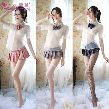 

The short skirt does not have the lining of the miniskirt to go super show a tight end of the female teacher tight