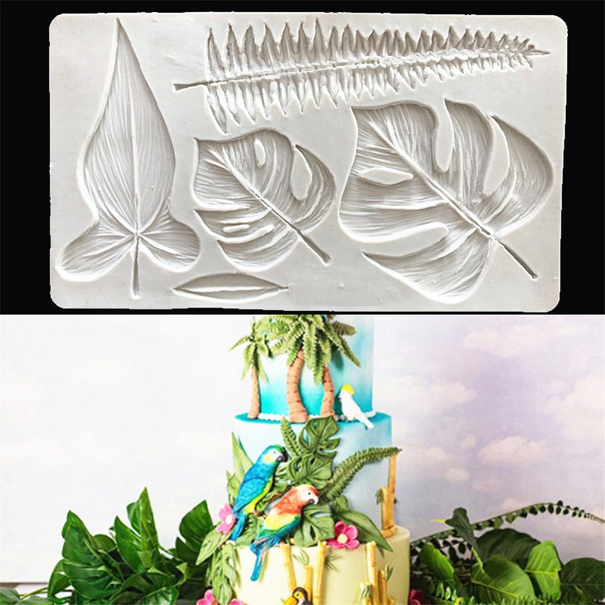 DIY Sugar craft Cake Vintage Turtle Leaf Silicone Mold Fondant decorating Tools Gum paste | Дом и сад
