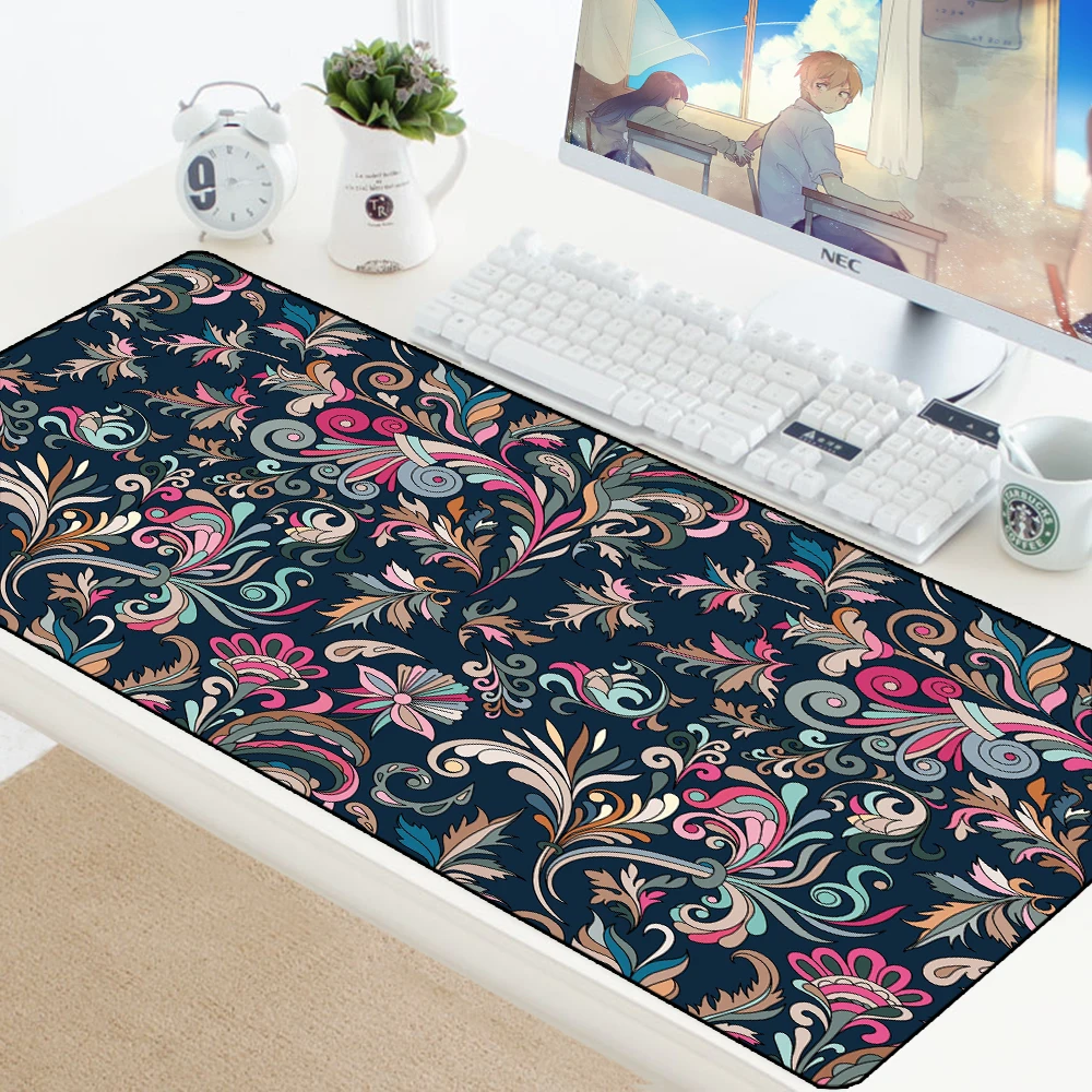 Carpet Style Rubber Anti-slip Mousepad Durable HD Gaming Mouse Pad Home Office Computer PC Tablet K