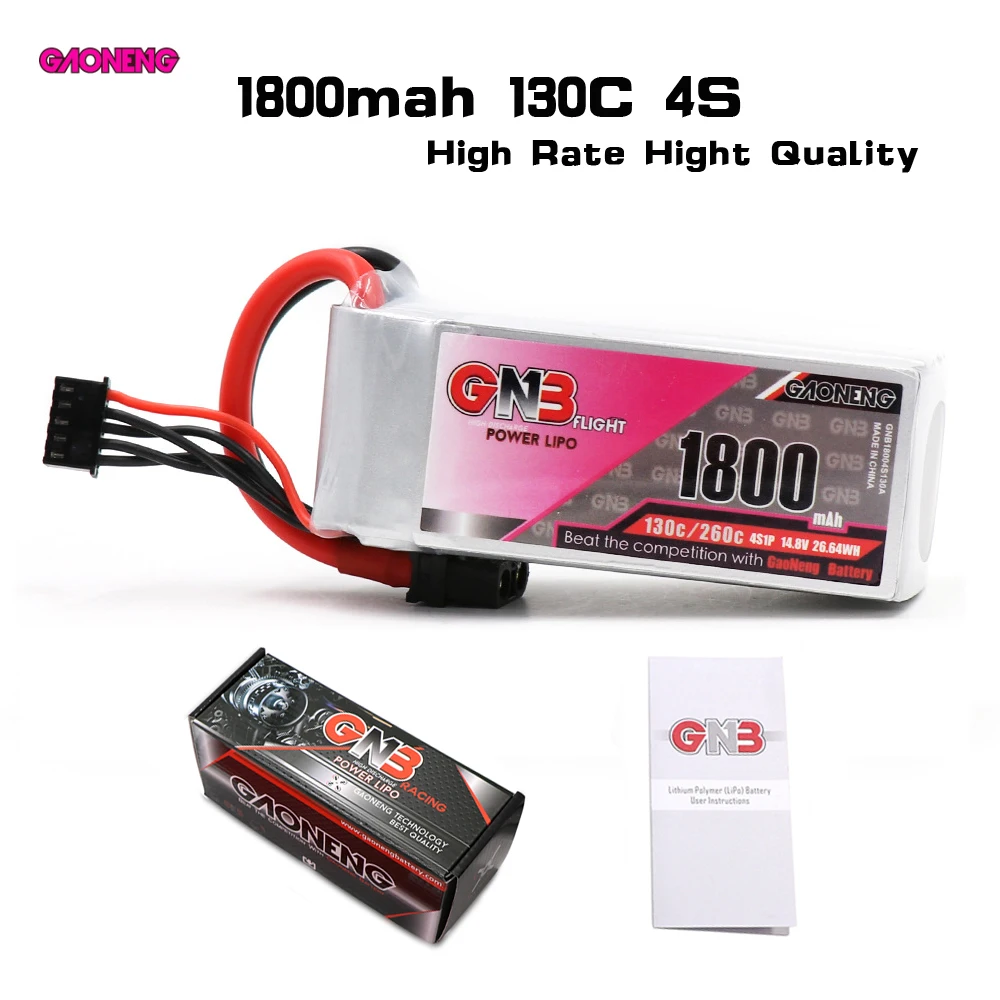 Аккумулятор Gaoneng GNB 14 8 в 1800 мА/ч высокая скорость 130C RC автомобильный аккумулятор