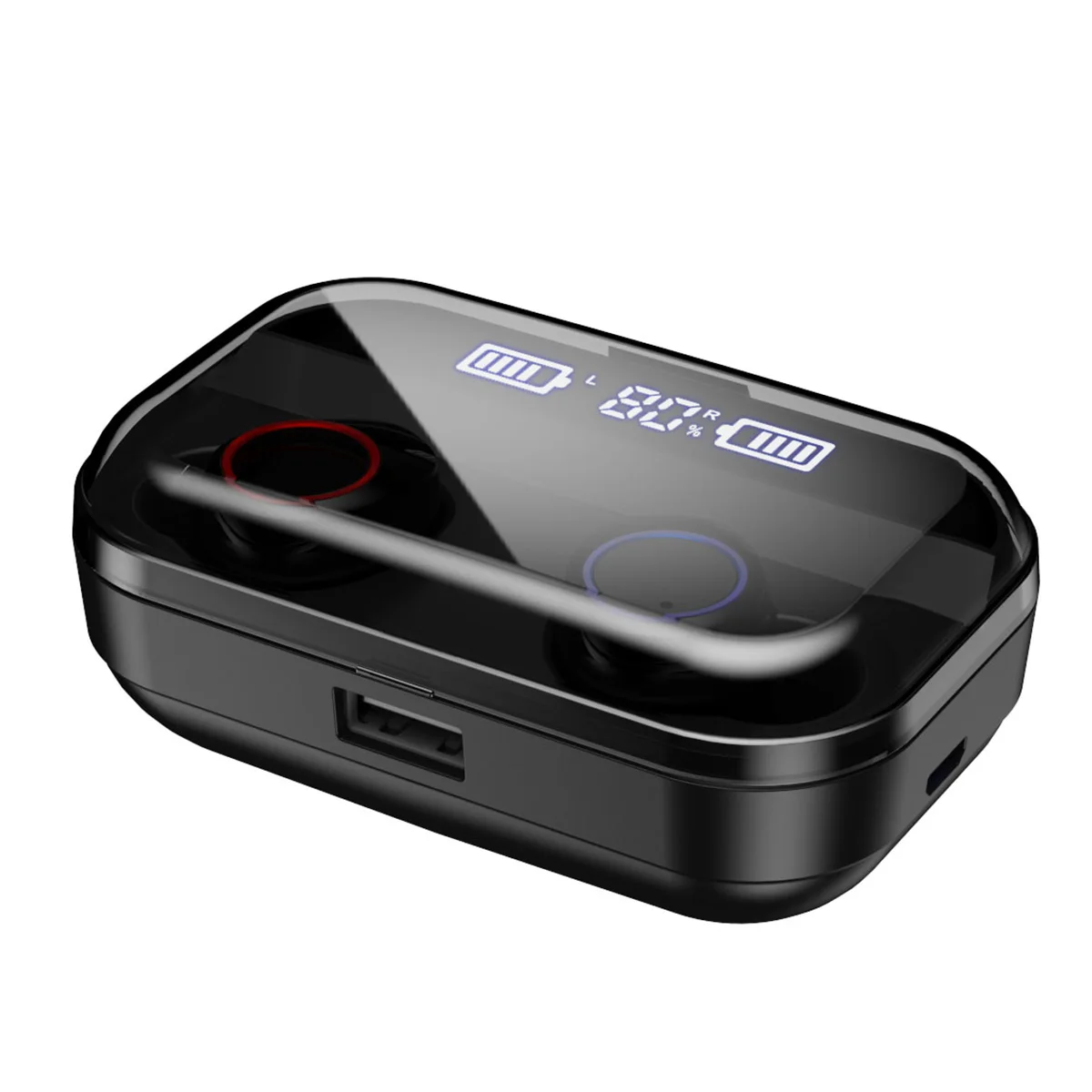 Беспроводная bluetooth-гарнитура X11 TWS 5,0 с сенсорным управлением дисплей питания с 3500 мАч мобильным питанием в ухо с зарядным отсеком