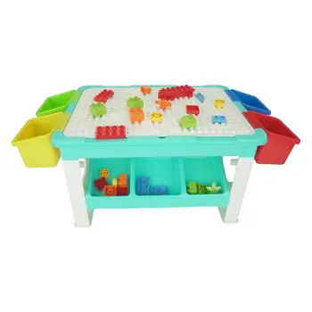 

Yfashion 69pcs/set Big Bricks Building Toy Blocks Multi Functions Table Desk Base Plate Study Table for Children Gift