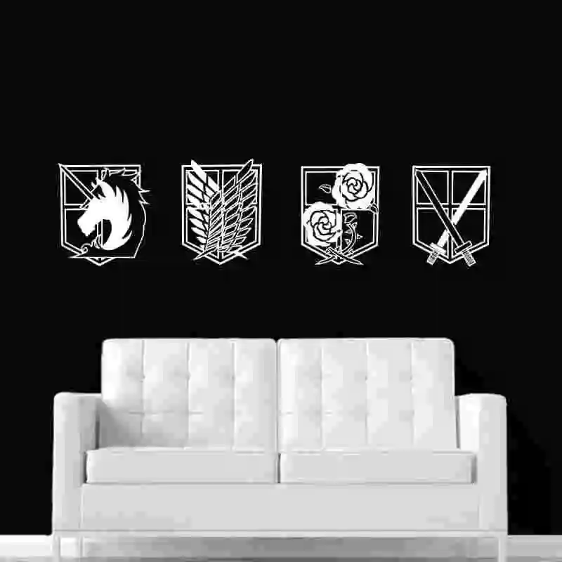 Attack on Titan Wall Decal Vinyl Stickers Decor Home Decorative Decoration Anime Car Sticker | Дом и сад