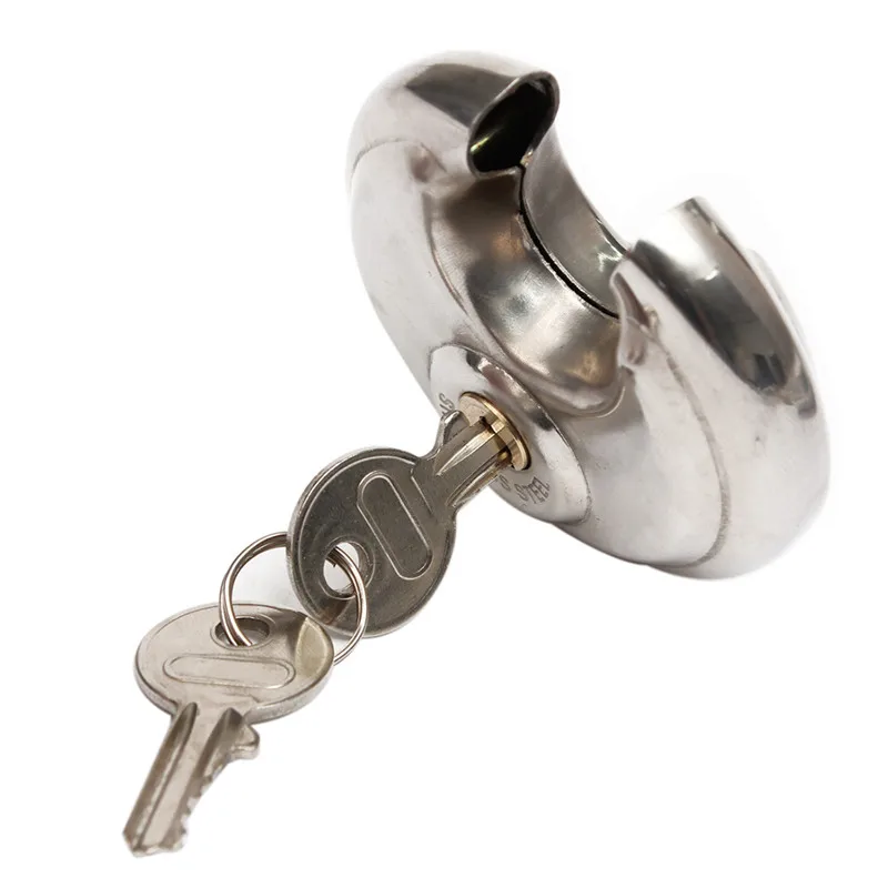 

Hot New PADLOCKS HEAVY DUTY 70MM ROUND CIRCULAR DISC PADLOCK with 2 KEY