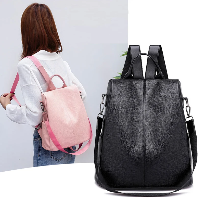 

ZROM 2019 New Fashion Girl Backpack Sewing Thread Pop Girl Small Backpack Simple Zipper Girl Shell Bag Student Backpacks