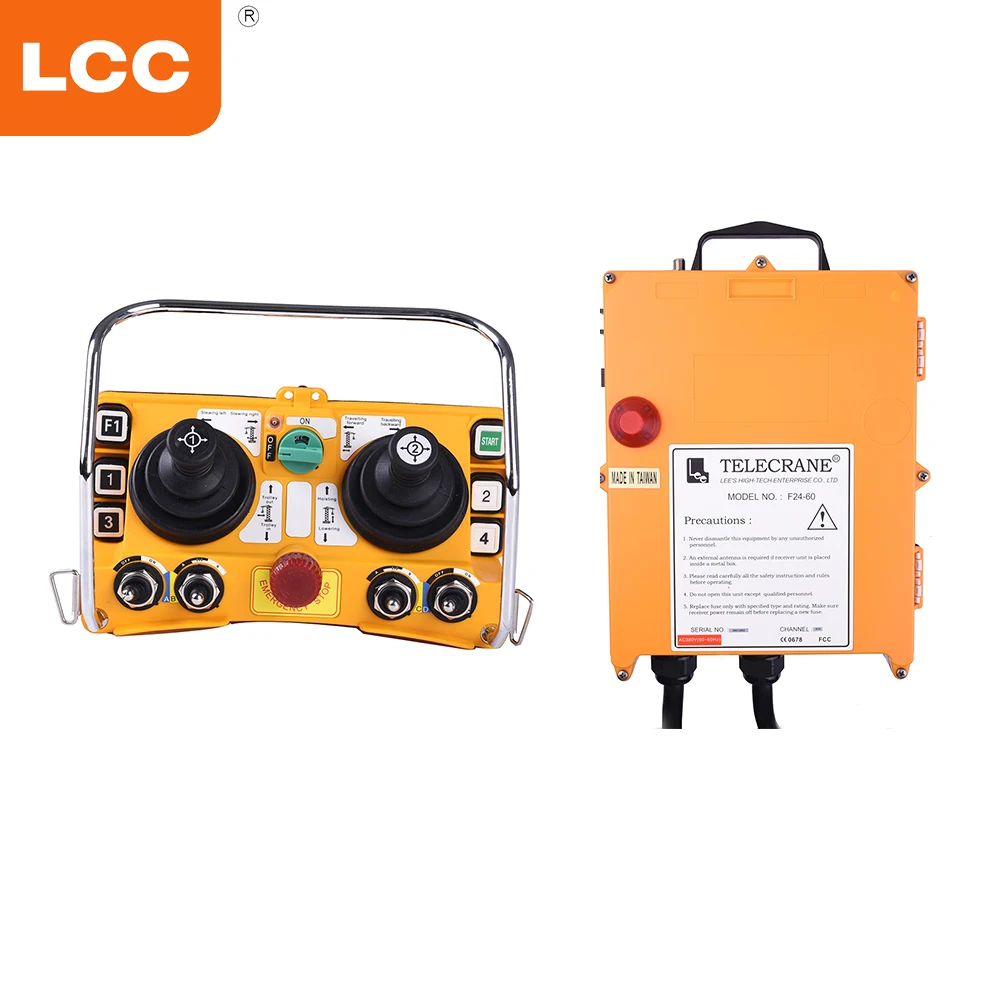 US $551.25 F2460 433mhz Tower Crane Industrial Hydraulic Joystick Remote Controller