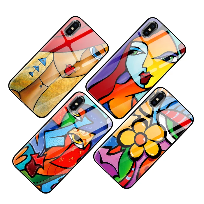 Картина Пикассо роскошный чехол из закаленного стекла для iPhone 5 5S 6 6s 7 8 Plus X XS XR 11 Pro Max