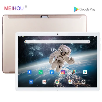 

Global Version 10 inch Tablet Double SIM Card Wifi Phone Call Quad Core 2+32 GB 2.5D Tempered Glass IPS HD Screen GPS