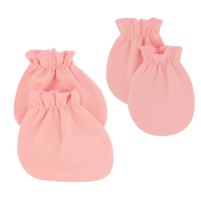 Baby Soft Cotton Gloves Foot Covers Set Anti Scratching Mittens Socks Face Protection Gloves Sox Kit for Newborn Infants 4