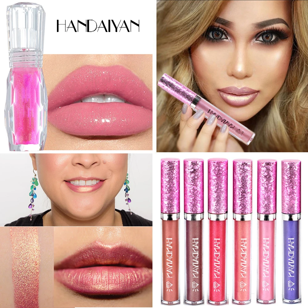 

New Liquid Lipstick Glitter Lip Gloss Moisturing Long Lasting Natura Mint Clear Lipgloss Beauty Lip Makeup Birthday Gifts