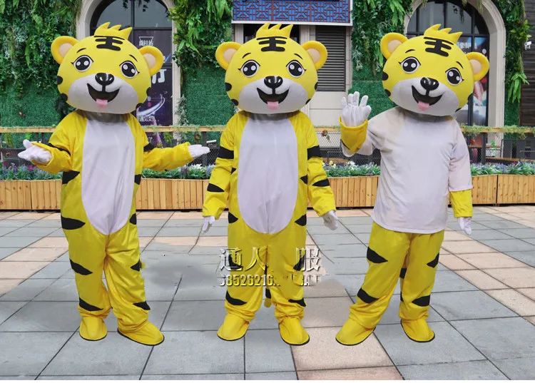 Талисман Взрослый CostumeTiger талисман костюм высокого качества аниме тема Косплей костюмы Рождество Необычные карнавальные вечерние костюмы