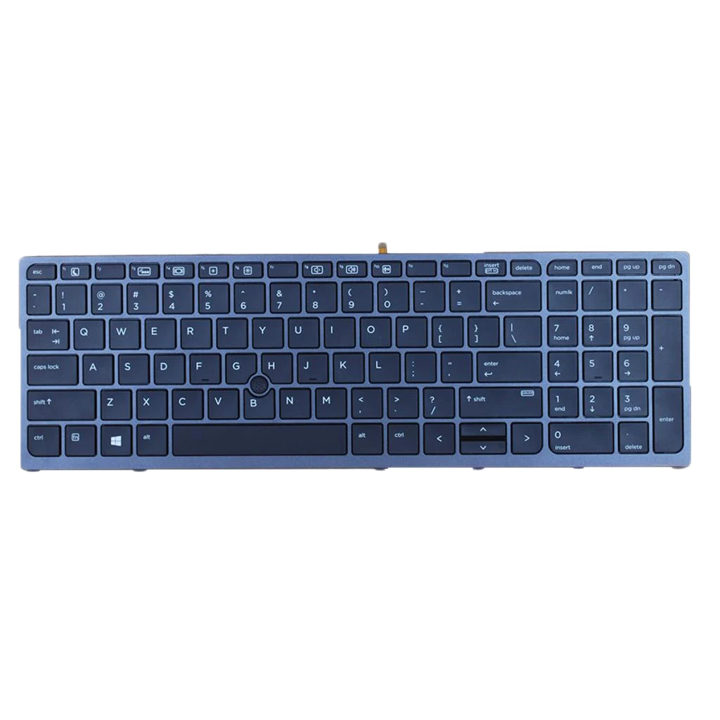 

US Layout PC Laptop Keyobard Replacement for HP Zbook 15 17 G3 Series Backlit Pointer 848311-001 Laptops Keyboard 2019 New