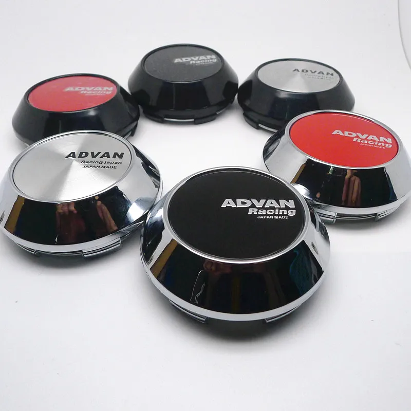 

4pcs 68mm Advan Racing Wheel Center Caps Hub Car Rims Replace Dust-proof Cover Hubcaps Auto Styling Accessories