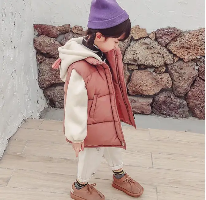 girl's vacation two winter clothes Korean version baby style short thick coat