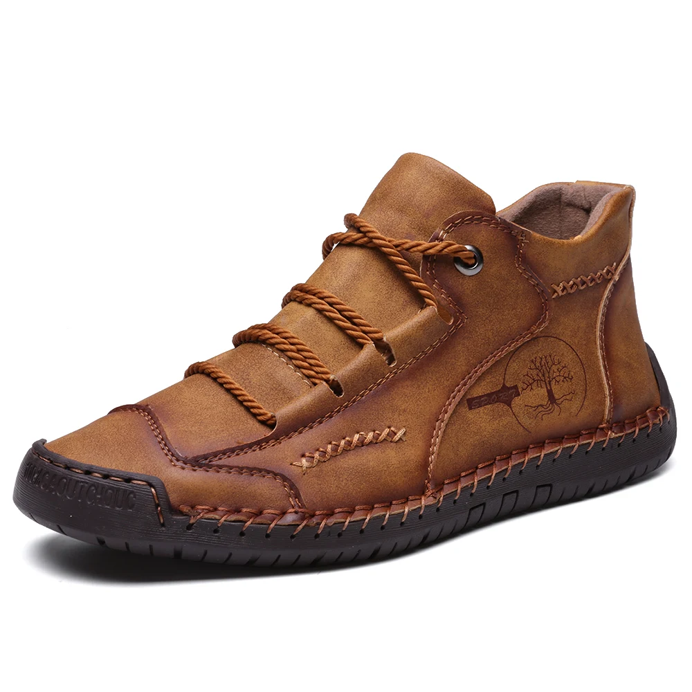 С прямоугольным каблуком Zapatos Casuales De Los Hombres ручной работы Для мужчин обувь кроссовки кожаные дышащие Туфли