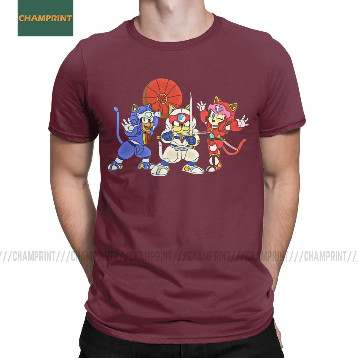 サムライピザ猫レトロヴィンテージマンガ男性の Tシャツ漫画の猫スピーディ Teyandee 日本アニメ Tシャツ半袖 Tシャツ綿 T Shirts Aliexpress
