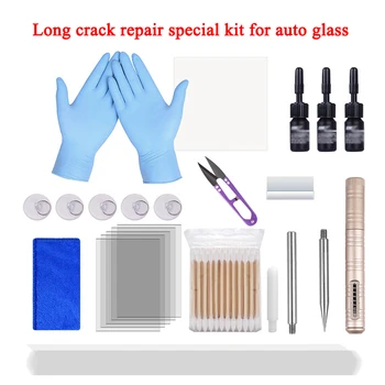 

Cups Repair Tool Safety Windshield Recovery Kit Inject 24PCS Car Glass Chip DIY
