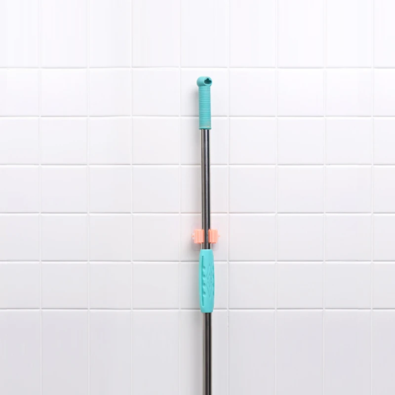VIERUODIS бесшовный свободный Пробивной зажим для швабры туалета санитарная Чистящая стойка крюк для швабры зонтик настенный стеллаж для хранения бытовой продукции
