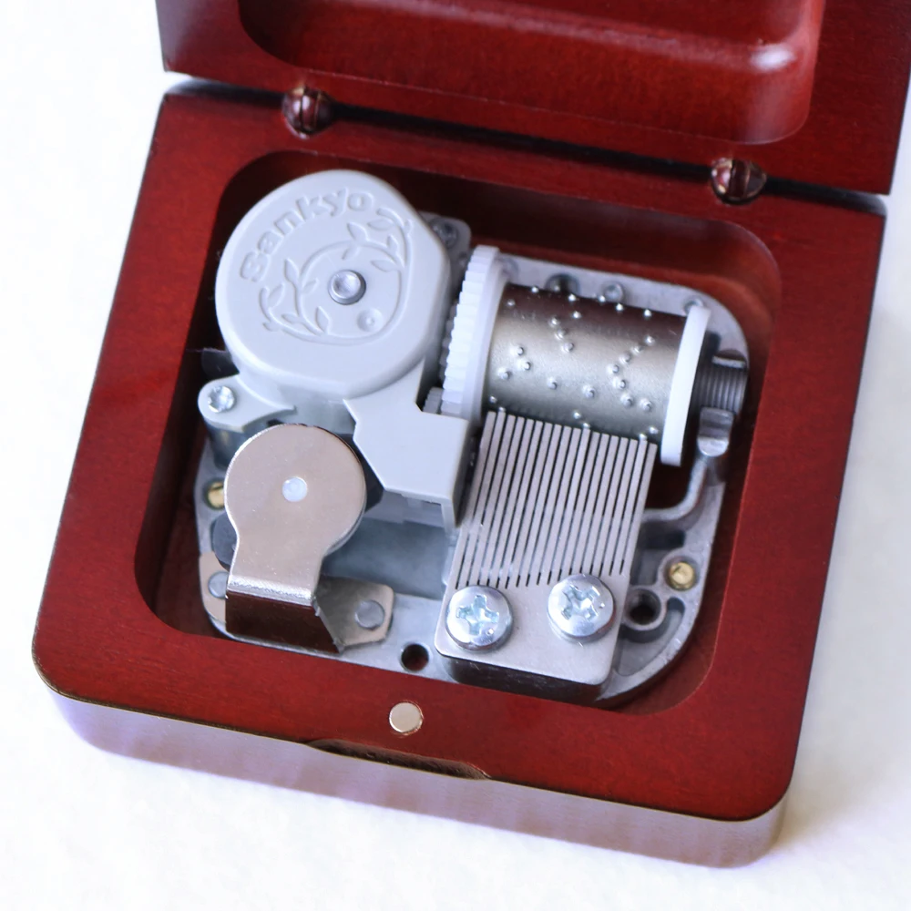 Handmade Wooden FLY Me To The Moon Music Box Birthday Gift For Christmas Valentine's Day Special Collectib For Lovers, Childrens