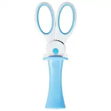 Student art scissors handmade safety round head design cartoon pattern children art supplies
