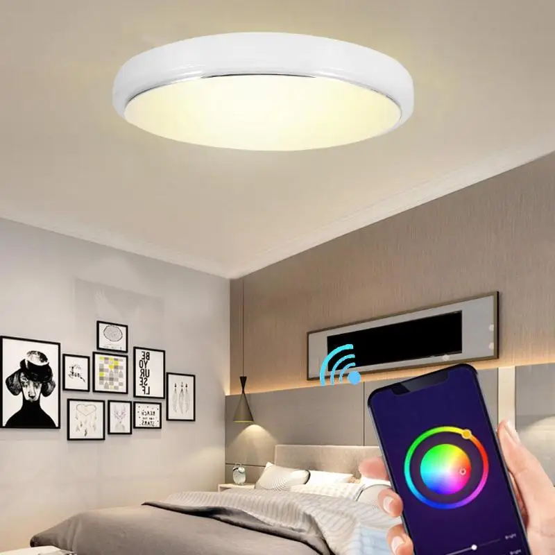 

LED Ceiling Light Remote App Control Surface Mounted Bedroom Household Lamp