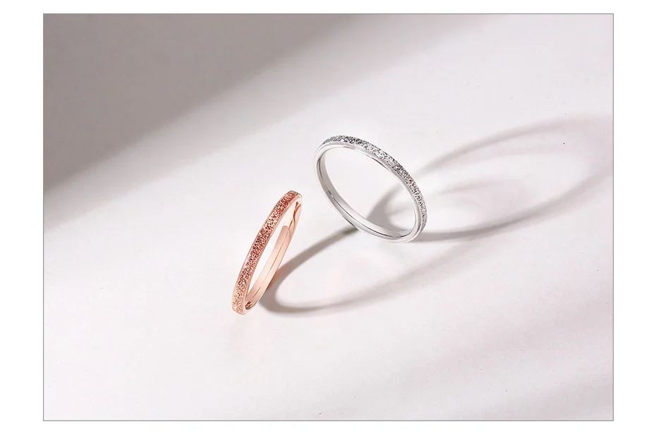 Vnox тонкий 2 мм кольца для женщин Sandblast нержавеющая сталь обручальные кольца anel anillo Alliance