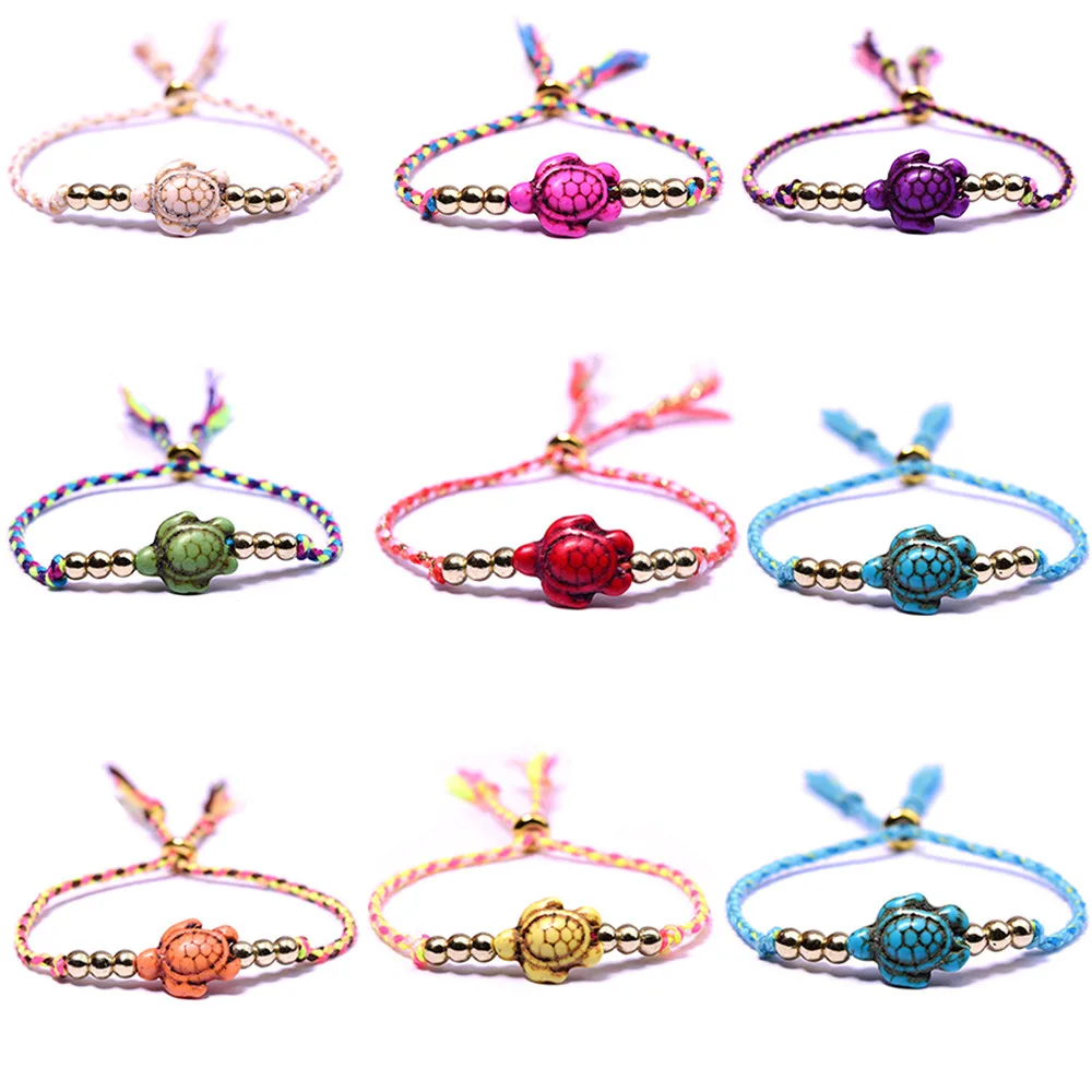 Женский Плетеный Браслет-цепочка MLING черепаховый браслет ручной работы с