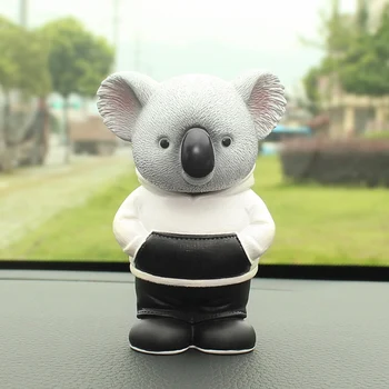 

Koala Pug Car Dashboard Toys Car Accessory Interior Automobile Decoration For Home Cartoon Puppy Dog Dolls Car Ornaments Gifts