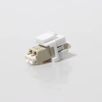 

50pcs Multi-Mode Duplex LC Optic Fiber Adapter LC Fiber Optic Coupler Without Flange with Keystone