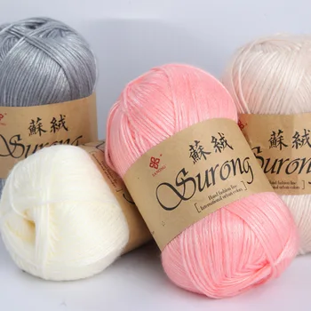 

100g Cotton Knitting Yarns Crochet Needlework Thick Wool Yarn For Knitting Thread DIY Hand Knit Scarf Sweater Top quality 100%