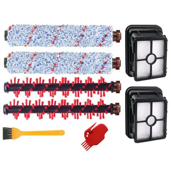 

8Pcs Vacuum Cleaner Square Parts Filter Hepa Multi-Surface Brush Roll L& Filter for Bissell Crosswave 1785Q 1785F 1785B