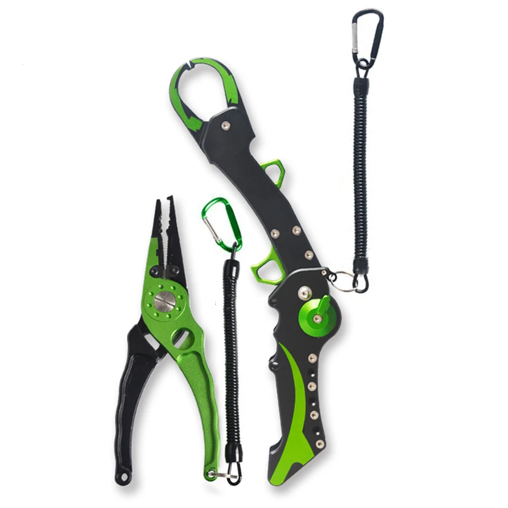 

Hook Remover Fishing Pliers Grip Folding Line Cutter Equipment Accessories Lip Scissors Practical Tools Fish Gripper Aluminum