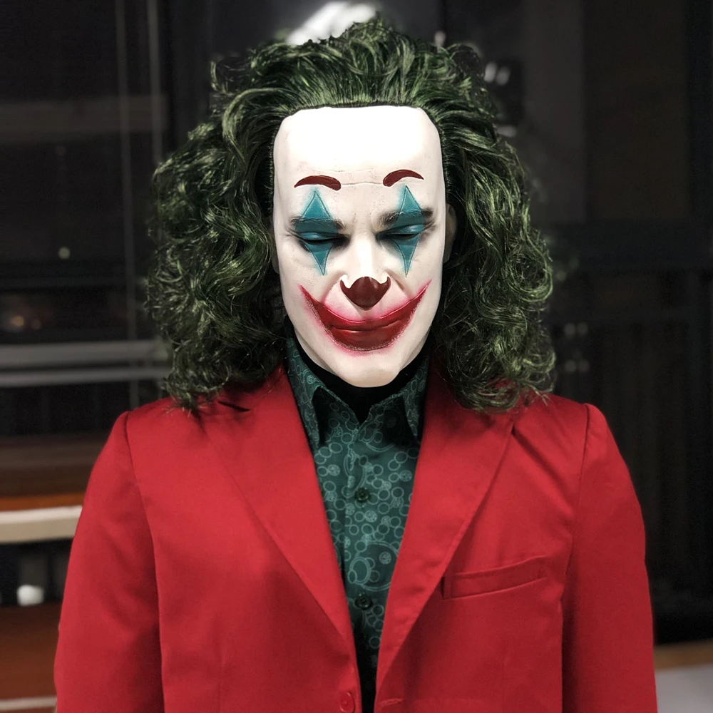 difícil regimiento Luminancia Disfraz del Joker Joaquin Phoenix, máscara del Joker Origin de la película,  traje, accesorios para fiestas de Carnaval y Halloween, 2019|Gorros de  dibujos animados| - AliExpress