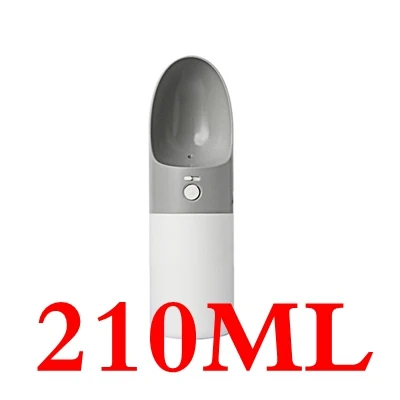 Оригинальные портативные чашки Xiaomi для путешествий светодиодный ошейник LeashROCKET Pet Dog Cat бутылка для воды кормушка на улице портативная умная чашка для домашних животных - Цвет: Gray 210ML