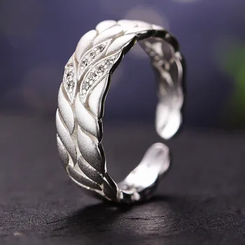 

S925 Zircon Women Rings Set 925 Sterling Silver Rings for Women Golden and Silver Aster Petal Rings Marry Be Engaged Ornaments