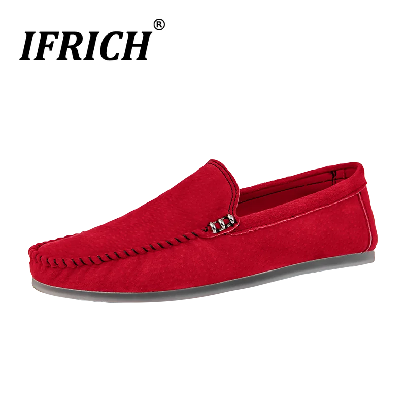 

2019 New Trendy Rivet Spiked Men Driving Sneakers Big Size 48 Men Lazy Loafers Summer Split Leather Flat Driving Fashion Shoes