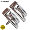 FRRK Flat Male Chastity Cage with Screw Bondage Belt Steel Penis Rings Small Metal Cock-Lock Intimate BDSM Sex Toys for Men 1