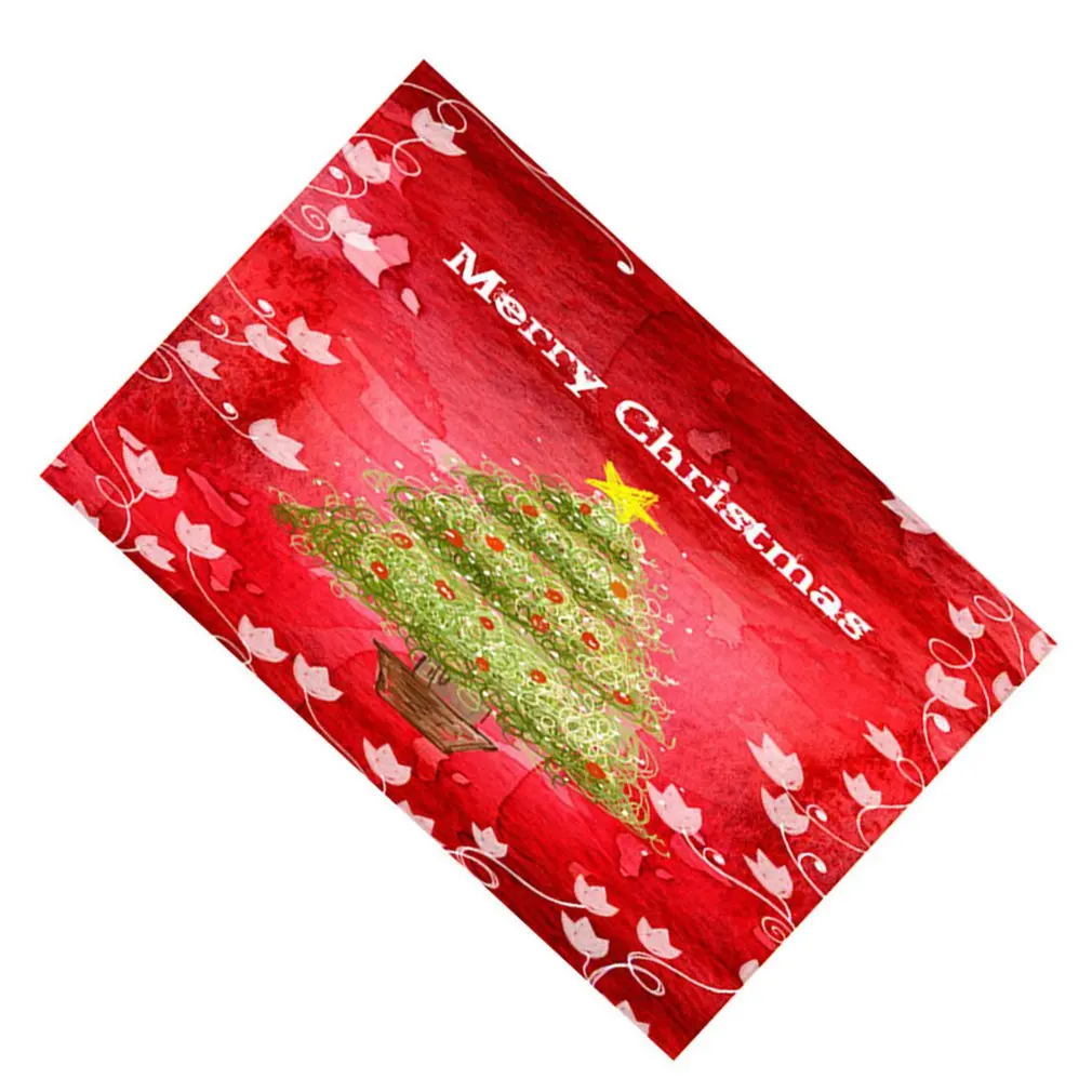 Рождественский X Домашний спальный передний Длинный нескользящий ковер коврик для кухни ванной мягкий нескользящий коврик Рождественская серия - Цвет: as show 15