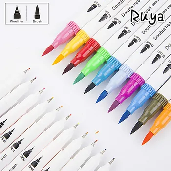 

Brush Art supplies copic Markers Pen Fine Tip and for Bullet Journal Adult Coloring Books Calligraphy Lettering manga marker