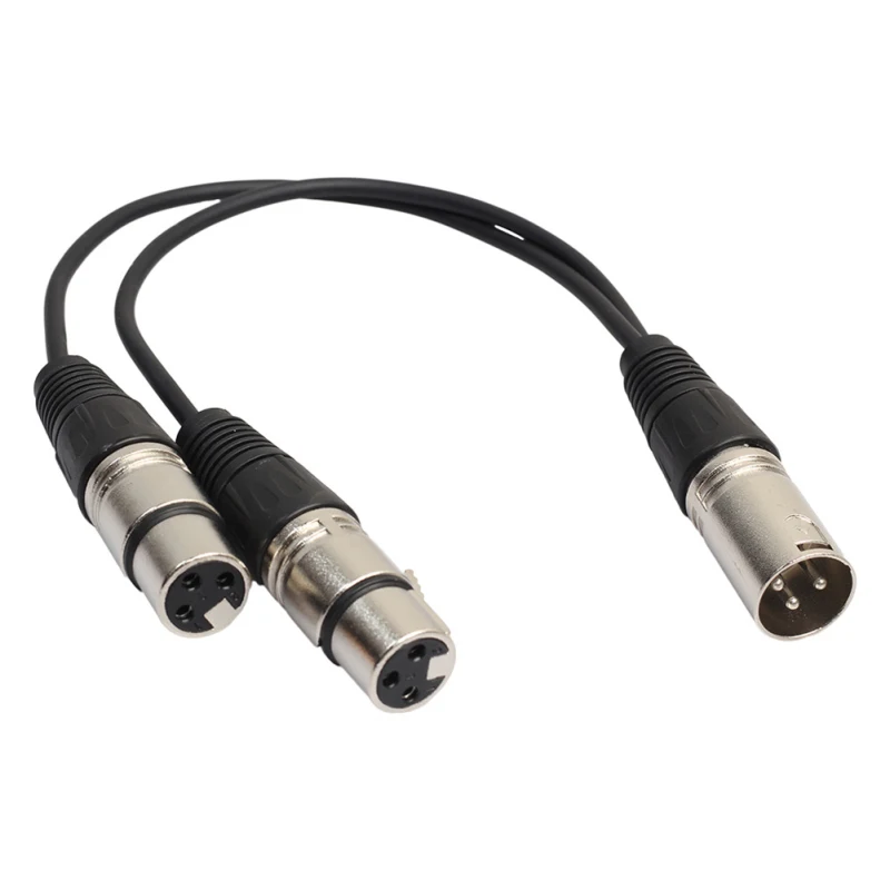 Высококачественный новый 30-сантиметровый 3Pin XLR 1 штекер на 2 гнезда аудио