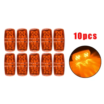 

LED Side marker light RV Boat DC12V Super Bright 10Pcs Car Amber Color