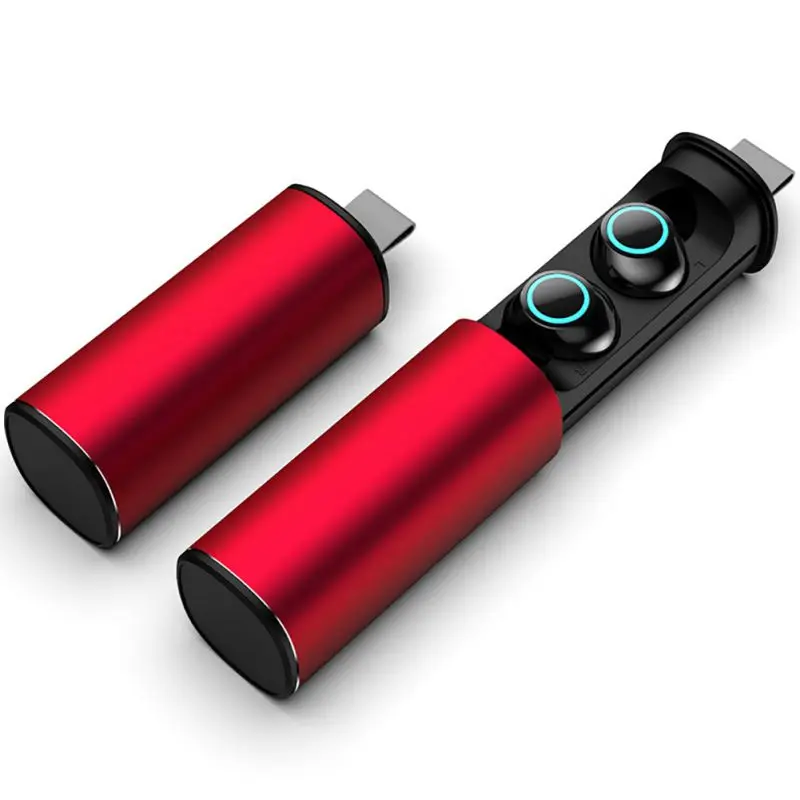 Мини наушники гарнитура с шумоподавителем, для Bluetooth Беспроводные спортивные наушники-вкладыши с зарядным устройством - Цвет: JD1850R as picture