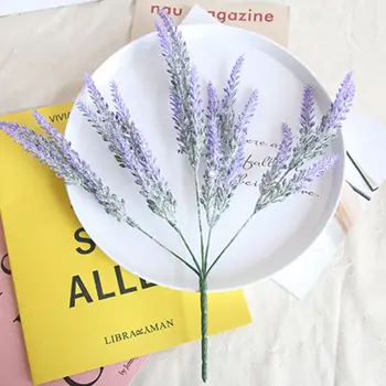 1 Bundle Lavender Cheap Artificial Flower Romantic Plant Wall Decoration Fake Bouquet Material Manual DIY Vases For Home