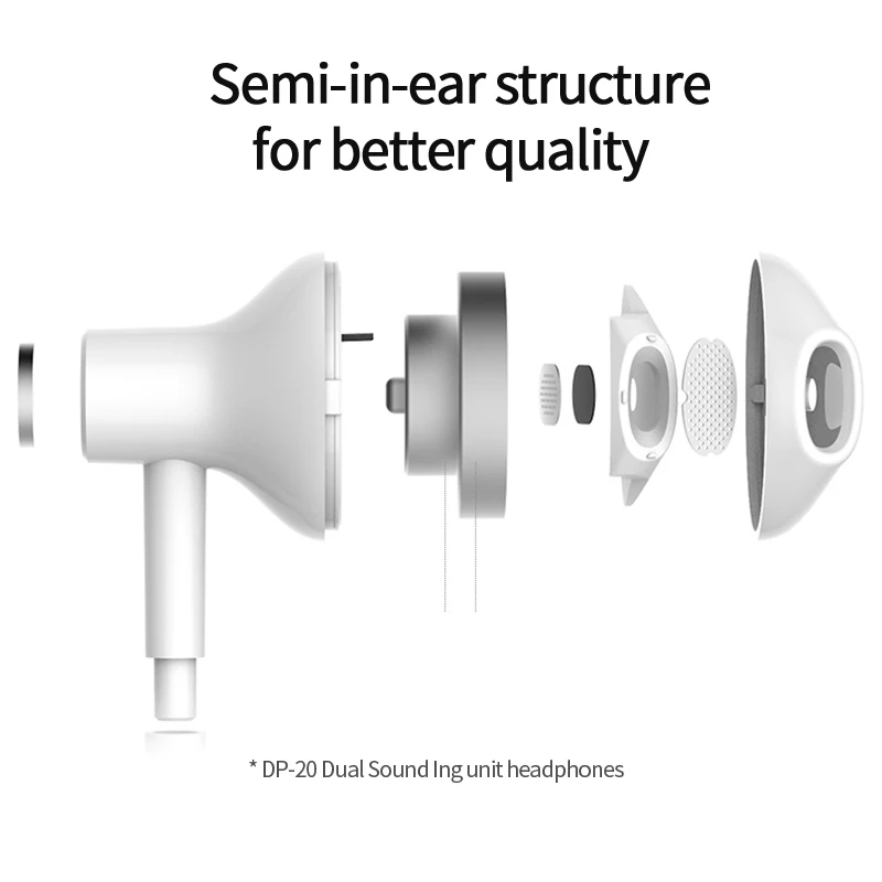 Lenovo DP20 3 5 мм белый наушники гарнитура для Xiaomi Samsung HUAWEI iPhone MP3 MP4 Джек монопод с