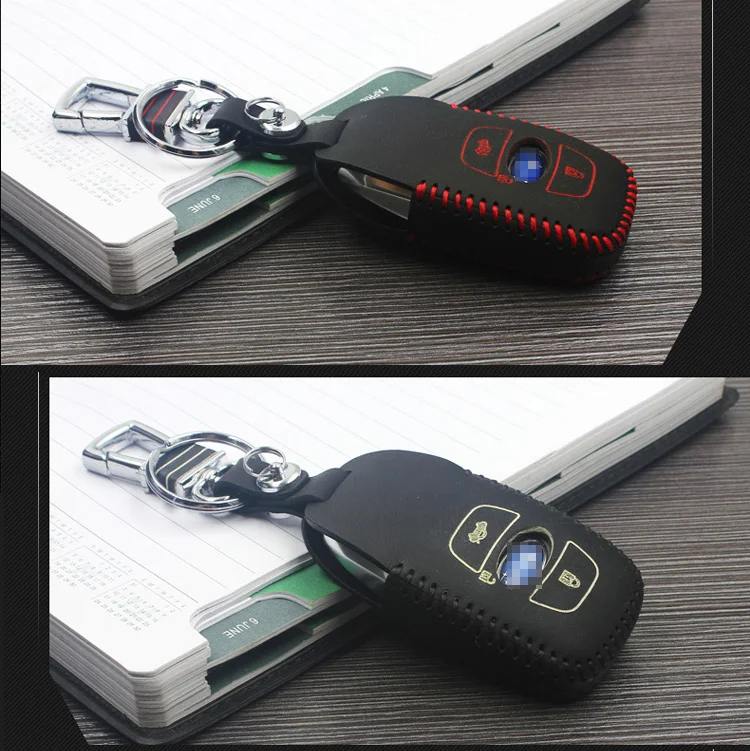 Высокое качество Натуральная кожа пульт дистанционного управления автомобильный чехол для ключей кошелек сумка чехол для SUBARU Forester /XV BRZ