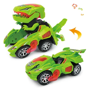 GITOBIEYS Deformation Electric Dinosaur Car Toy Universal Wheel deform Robot for Gift for Kids high quality 1