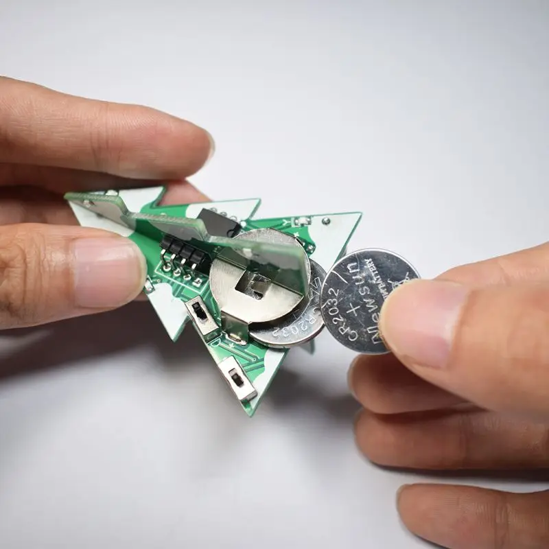 OOTDTY 3D Мини PCB стерео Рождественская елка DIY музыкальный комплект цепи электронные DIY наборы подарок 63HF