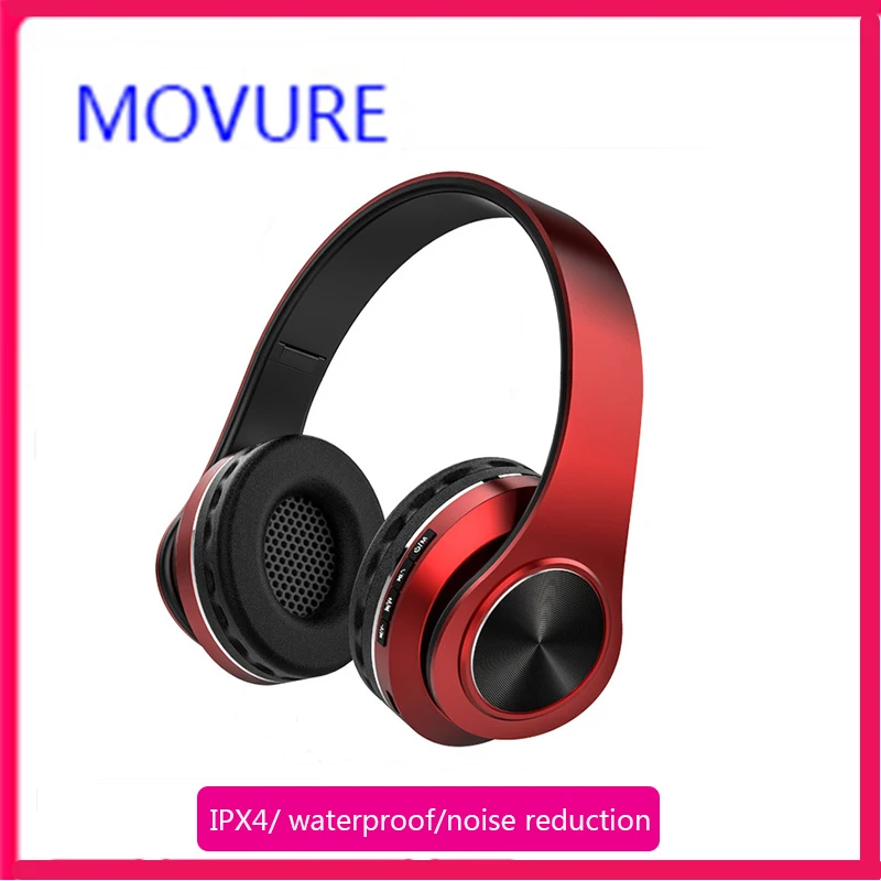 Wireless Bluetooth Madden Headphone Noise Reduction Waterproof IPX4 Foldable Card MP3 Radio Sports Pickup Fashion Headset | Электроника